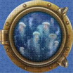 Jellyfish Cериграфические панно из стеклянной мозаики Ezarri